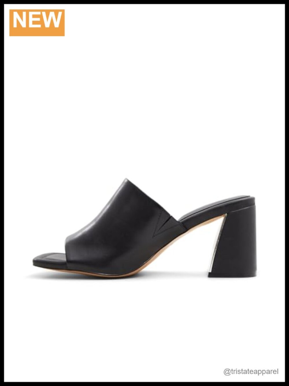 ALDO Meshka Leather Block Heel Slingback Slide Sandals
